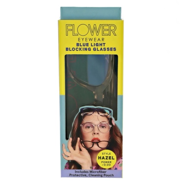 Flower by Drew Barrymore Eyewear Blue Light Blocking Glasses Style HAZEL - NIB - Picture 4 of 8